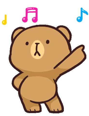 Cute dancing bear