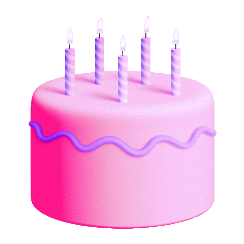 Animated birthday cake